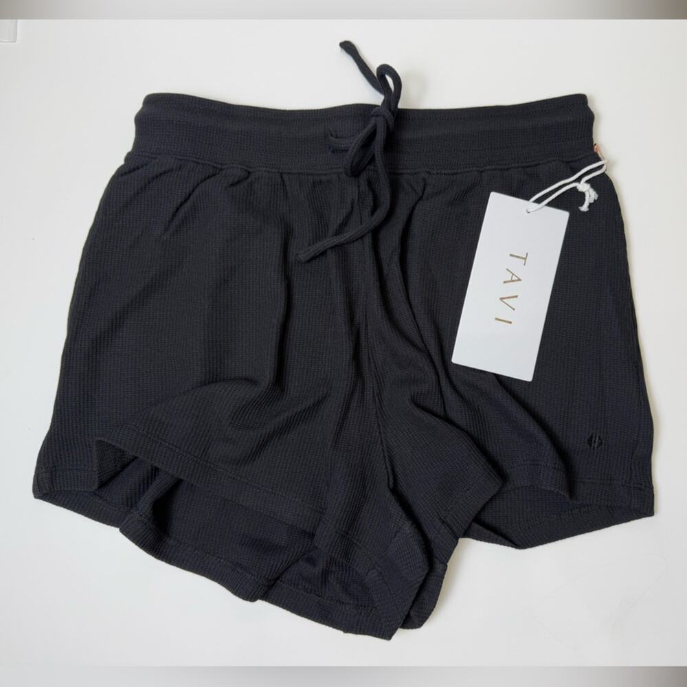 NWT Tavi Lounge Waffle Short 2" Inseam Ebony Black Size XS - Picture 2 of 9